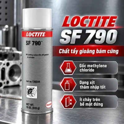Dung dịch tẩy keo dạng xịt Loctite SF 790 - 510g